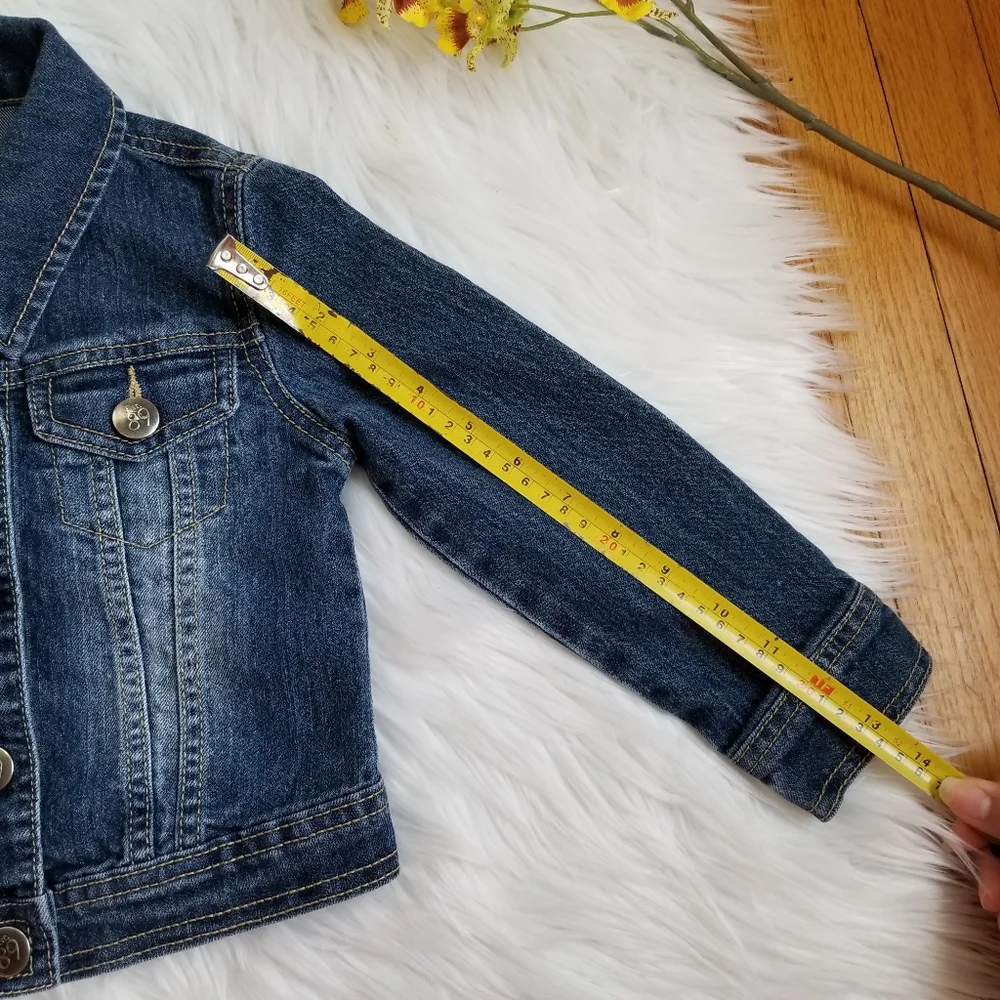1989 Place Girl's Blue Jeans Jacket, SIZE XS/TP 4. - Picture 13 of 13